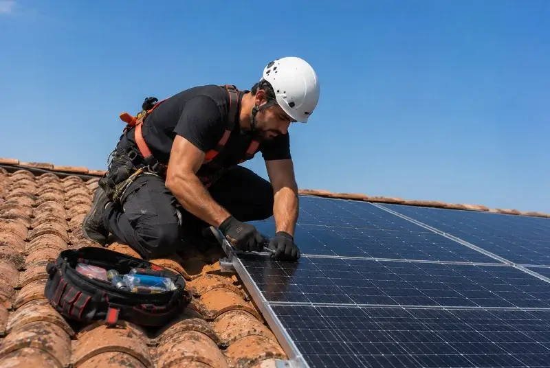 Maintenance et monitoring de panneaux solaires à Claira